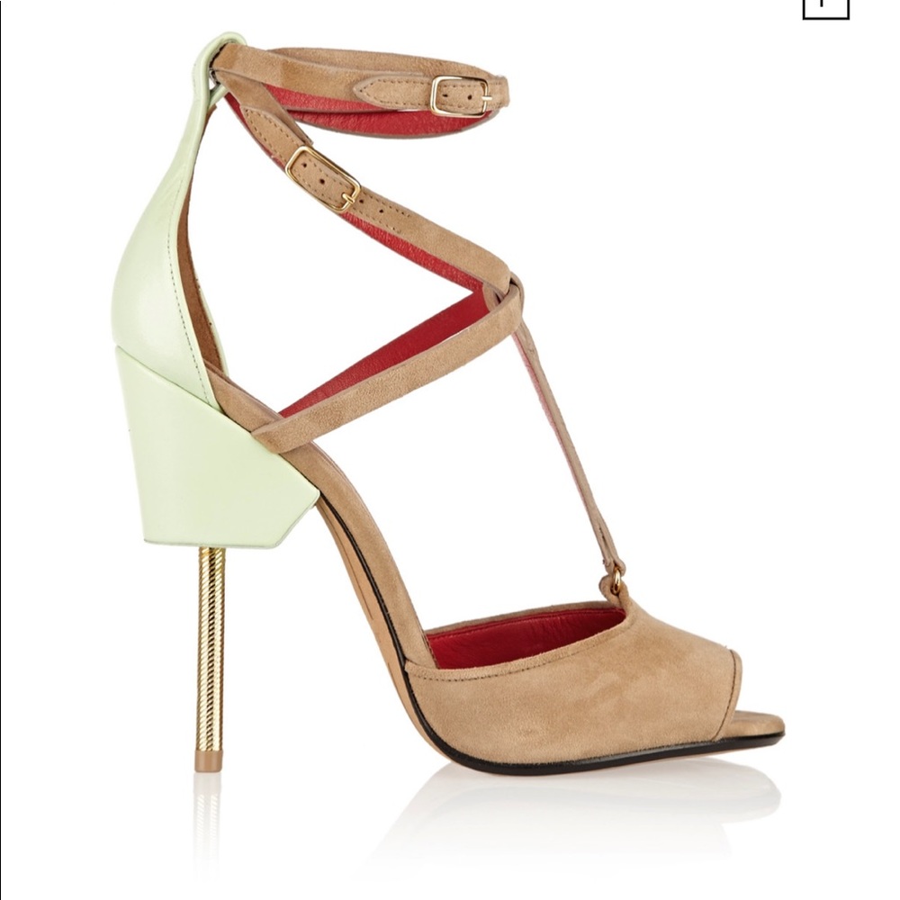 Givenchy Marzia Suede and Leather Sandals